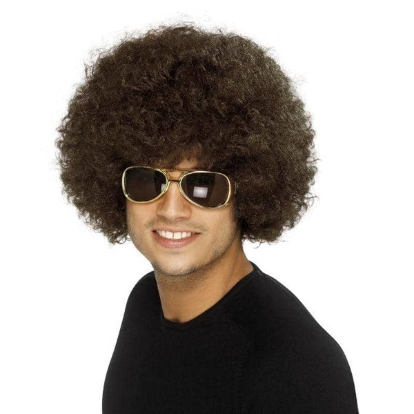 70s Funky Afro Adult Brown Wig 120g 70s Funky Afro Adult Brown Wig 120g