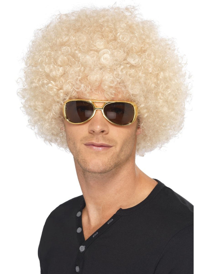 70s Funky Afro Wig Adult Blonde 120gm