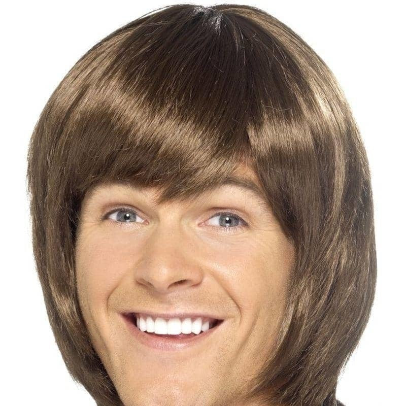 70s Heartthrob Wig Adult Brown_1 sm-43241