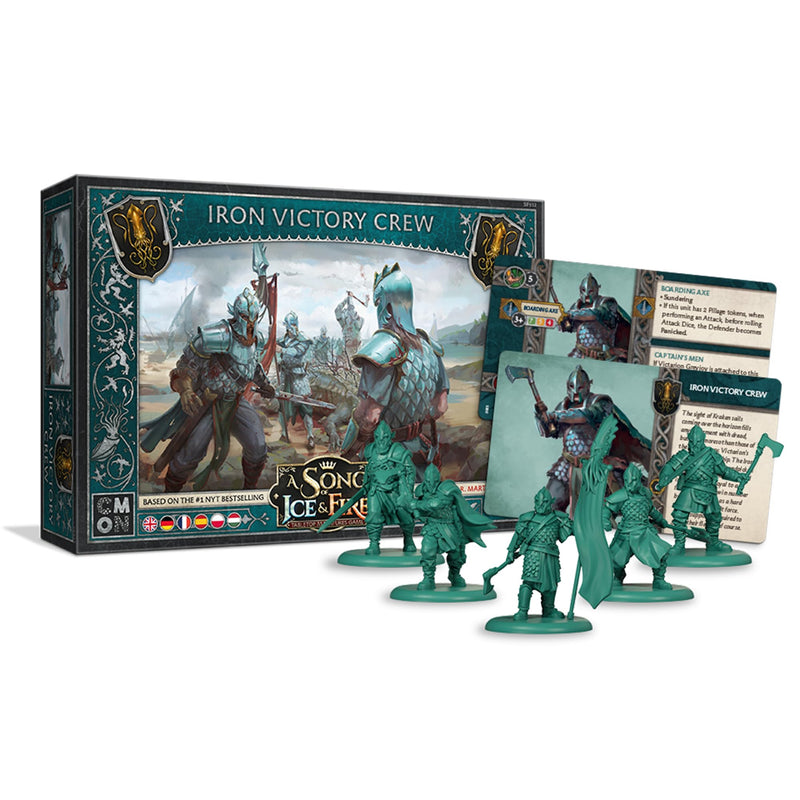 A Song of Ice and Fire Tabletop Miniatures Iron Victory Crew Unit Box (Multilingual Edition) Strategy Game for Adults, Ages 14+, 2+ Players, 45-60 Minute Playtime, Made by CMON