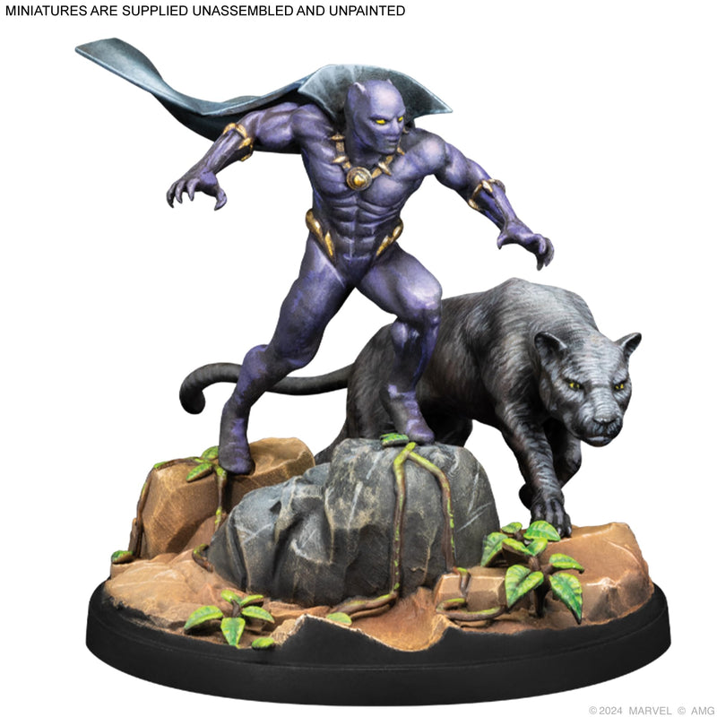 Atomic Mass Games Marvel: Crisis Protocol Black Panther, Chosen of Bast & Namor, The Sub-Mariner Character Pack - Tabletop Superhero Game, Ages 14+, 2 Players, 90 Min Playtime