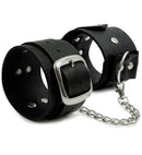 Studded Wrist Cuffs / Ankle Cuffs Leather & Chain