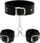 Studded Neck & Wrist Cuffs Leather & Chains