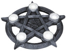 Pentagram Gothic Wiccan Tealight Holder Tealights 26cm 2