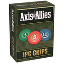 Renegade Games Studio: Axis & Allies: IPC Chips - 75 Weighted Chips, 1-5-10 Denominations, Plastic Storage Tray, Strategy Board Game Accessory Upgrade