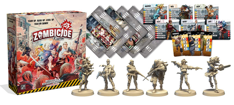 Zombicide 2nd Edition Strategy Board Game | Cooperative Game for Teens and Adults | Zombie Board Game | Ages 14+ | 1-6 Players | Avg. Playtime 1 Hour | Made by CMON