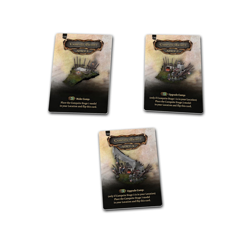 Awaken Realms Tainted Grail: Kings of Ruin Campsite Miniature Upgrade - Upgrade Your Character's Home Base! Ages 14+, 1-4 Players, 2-3 Hour Playtime, Made