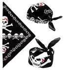 Pirate Skulls Bandana 55X55 Cm - 100% Cotton