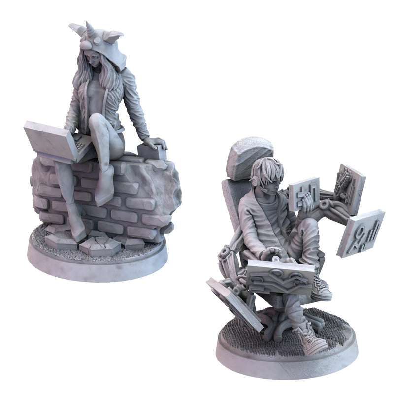 Awaken Realms Tamashii: Chronicle of Ascend Edgerunners Miniatures - Exquisite Fantasy Figures for Tabletop Gaming, Sci-Fi Strategy Game, Ages 14+, 1-4 Players, 45-90 Min Playtime, Made