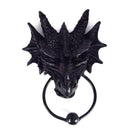 Gothic Black Dragon Door Knocker 20cm 2