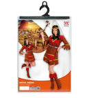 Indian  Dress, Apron, Boot Covers, Headband With Feather 