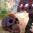 Sugar Blooms Skull Ornament 18cm Polyresin Display Statue 8
