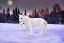 Winter Bond Mother Wolf and Pup Figurine 30cm 6
