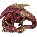 Aaden Red and Golden Resting Dragon Figurine 10.2cm 6