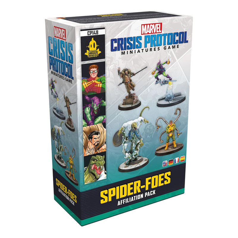 Atomic Mass Games Marvel: Crisis Protocol Spider-Foes Affiliation Pack - Unleash Sinister Villains on The Tabletop! Superhero Strategy Game, Ages 14+, 2 Players, 90 Minute Playtime, Made