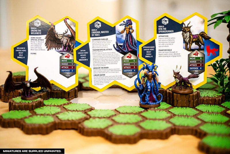 Renegade Game Studios Heroscape: Battle for The Wellspring Battle Box - Standard Edition | 2 Players, Ages 14 and up Contains 6 Miniatures, Terrain and Exclusive Wellspring Water Tiles!