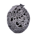 Silver Cranial Drakos Engraved Dragon Skull Ornament 19.5cm 4