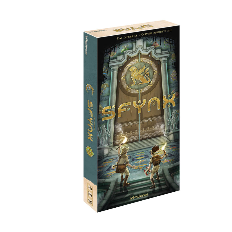 InPatience Sfynx Board Game - Solve 9 Riddles to Unlock The Sunken City's Secrets! Cooperative Civilization Strategy Game, Family Game for Kids & Adults, Ages 8+, 1-4 Players, 30 Min Playtime