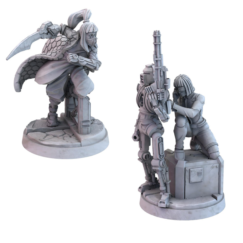 Awaken Realms Tamashii: Chronicle of Ascend Edgerunners Miniatures - Exquisite Fantasy Figures for Tabletop Gaming, Sci-Fi Strategy Game, Ages 14+, 1-4 Players, 45-90 Min Playtime, Made