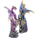 Realm Protectors Figurines Set of Two Fantasy Dragon Crystal Ornaments 15cm 6