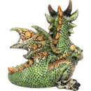 Malachite Metallic Dragon Figurine 13cm 5