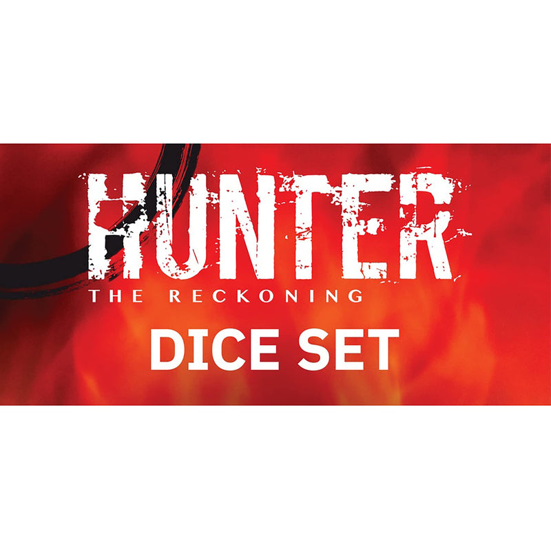 Renegade Game Studios Hunter: The Reckoning 5th Edition Roleplaying Game - Dice Set - Accessory to The Reckoning RPG Orange