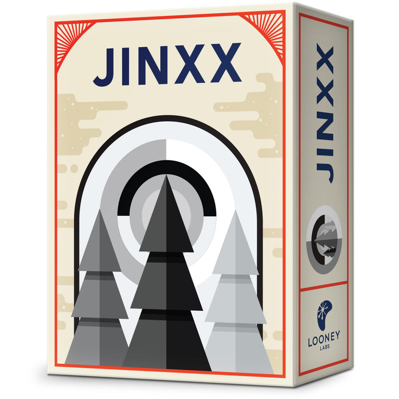 Looney Labs Jinxx Pyramid Board Game - Simple Rules with Stacks of Strategy!, Gray