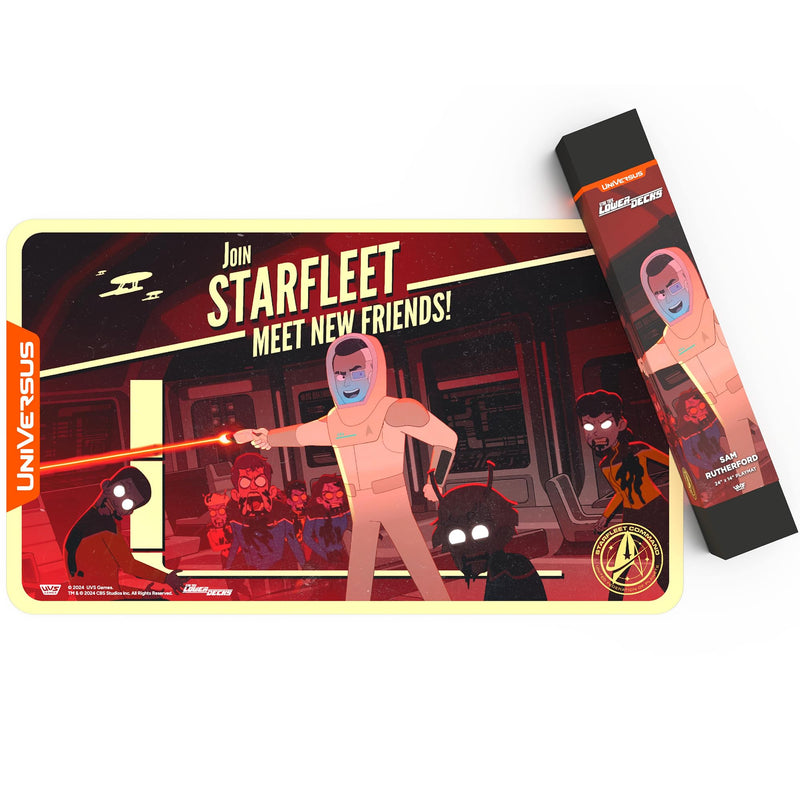 UniVersus: Star Trek: Lower Decks - Sam Rutherford Playmat - 24 x 14 Neoprene Mat, Tabletop Card Game Accessory, UVS Games, Officially Licensed