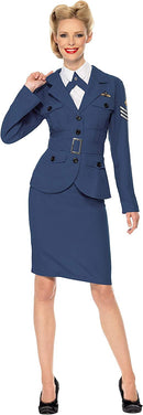 WW2 Air Force Female Captain Adult Blue Suit