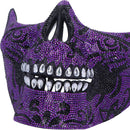 Jewelled Masquerade Purple 17.5cm Day of the Dead Mask for Cosplay 7