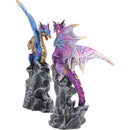 Realm Protectors Figurines Set of Two Fantasy Dragon Crystal Ornaments 15cm 5