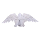 White Angels Offering Kneeling Caped Angel Figurine 38cm 4