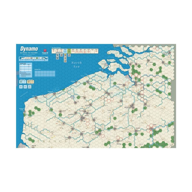 GMT France 40 - Mounted Map Board