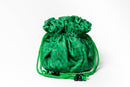 Metallic Dice Games FanRoll Dragon Storm TM Velvet Compartment Dice Bag: Green Dragon Scales