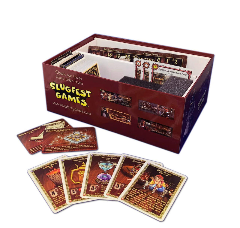 Slugfest Games: Red Dragon Inn: Smorgasbox, Expansion, Includes Roobted Version of this Product, with Five New Games, For Ages 13 and up