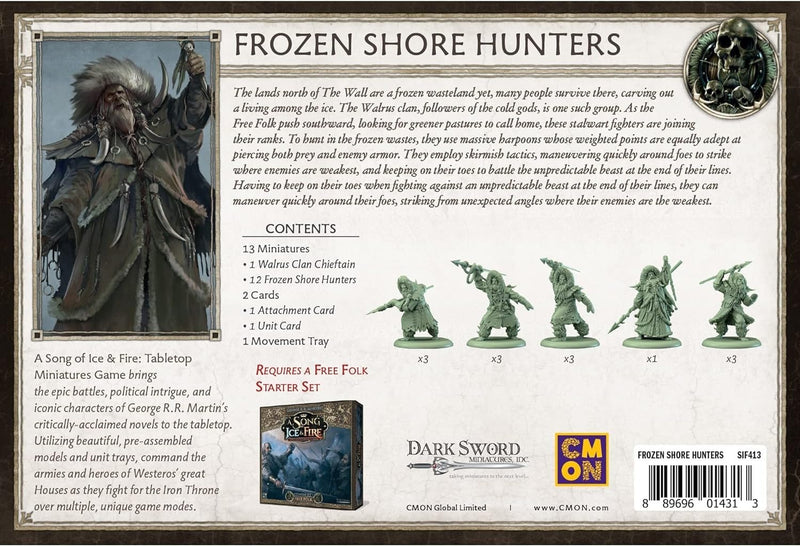 CMON A Song of Ice and Fire Tabletop Miniatures War Frozen Shore Hunters Unit Box | Strategy Game for Teens and Adults | Ages 14+ | 2+ Players | Average Playtime 45-60 Minutes | Made by CMON