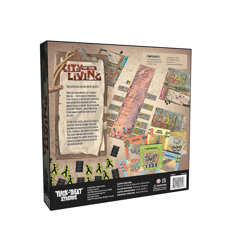 City of The Living by Trick Or Treat Studios, Strategy Board Game, for 2 to 4 Players and Ages 14+