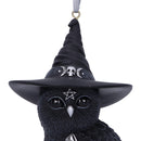 Owlocen Black Witch Owl Hanging Decorative Ornament 12cm 5