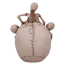 Breaking Free Skeleton Emerging from Skull Ornament 17.7cm 3
