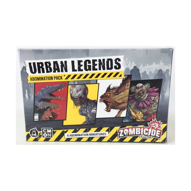 CMON Zombicide 2nd Edition Urban Legends ABOMINATIONS Pack - Face Your Worst Nightmares with Four Terrifying New Foes! Cooperative Strategy Game, Ages 14+, 1-6 Players, 1 Hour Playtime, Made