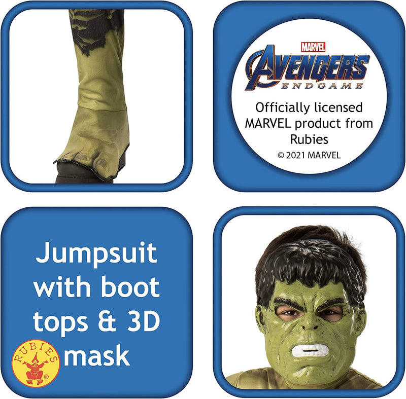 The Hulk Costume From Marvel Endgame Kids