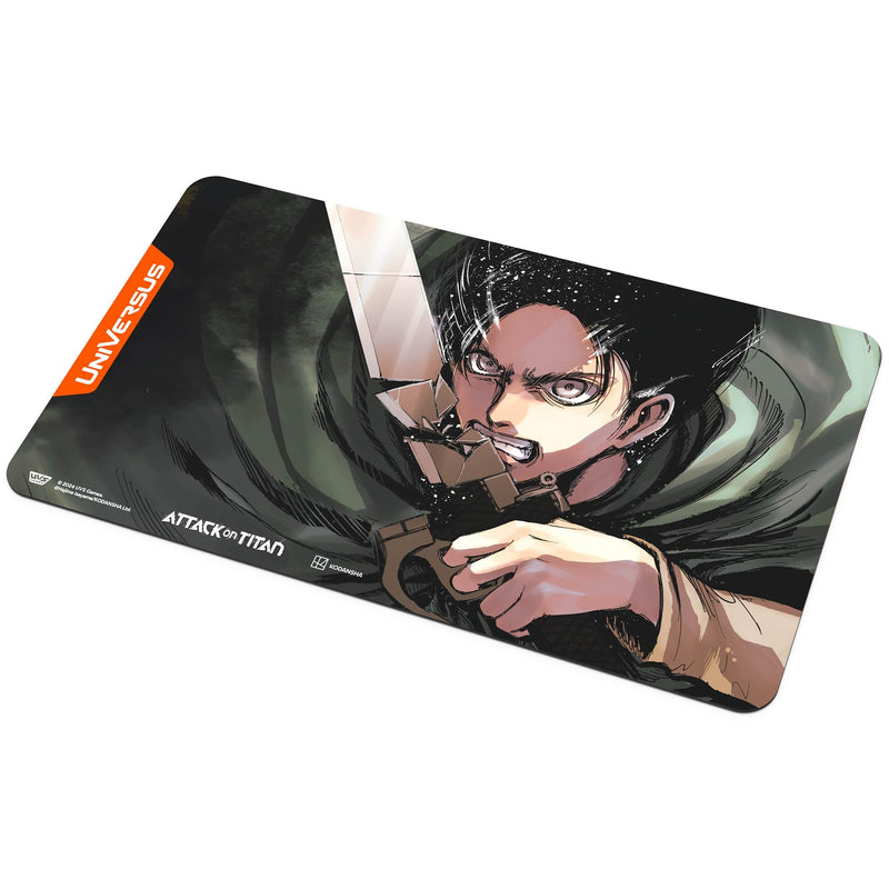 UniVersus Attack on Titan: Battle for Humanity - Eren Yeager Playmat - 24 x 14 Neoprene Mat, Tabletop Card Game Accessory, UVS Games, Licensed