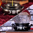 Set of Six Cauldron Bubble Witch Wiccan Incense Stick Burners 13cm 9