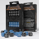 Fortress Compact D6: Black & Blue by Q-Workshop, Dice for RPG Board Games, for 1+ Players and Ages 14+ 1