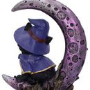 Grimalkin Witches Familiar Black Cat and Crescent Moon Figurine 18.5cm 6