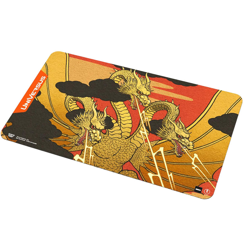 UniVersus Godzilla Challenger Series - King Ghidorah Playmat - 24 x 14 Neoprene Mat, Tabletop Card Game Accessory, UVS Games, Officially Licensed