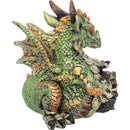 Malachite Metallic Dragon Figurine 13cm 6