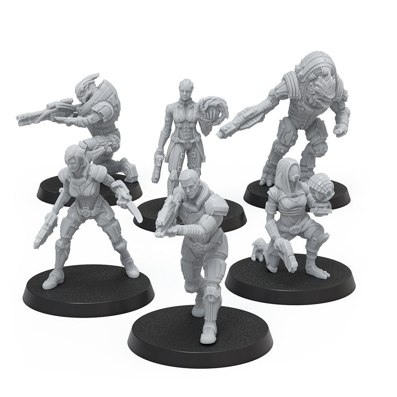 Mass Effect Heroes of the Normandy Alpha Resin Collectors Miniatures Set