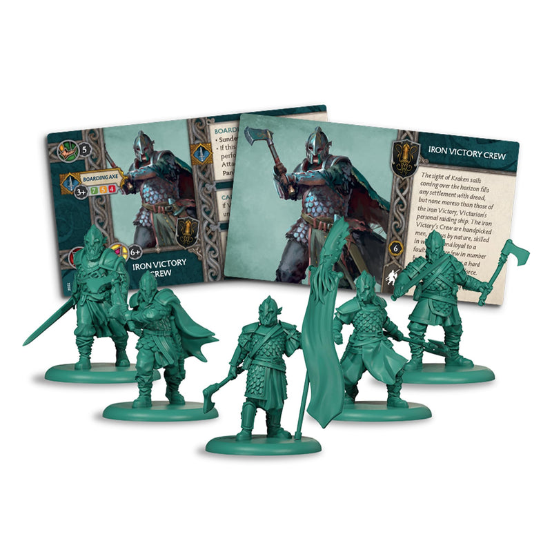 A Song of Ice and Fire Tabletop Miniatures Iron Victory Crew Unit Box (Multilingual Edition) Strategy Game for Adults, Ages 14+, 2+ Players, 45-60 Minute Playtime, Made by CMON