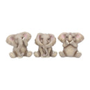 Three Baby Elephants Figurine Elephant Ornaments 8cm 1
